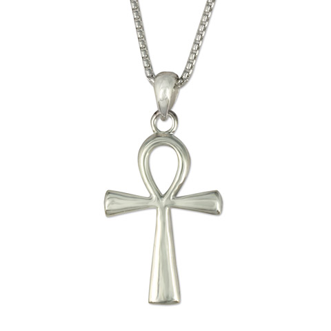Ankh Cross in 100% Recycled Sterling Silver