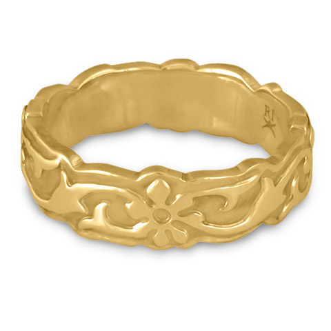 Borderless Persephone Wedding Ring in 14K Yellow Gold