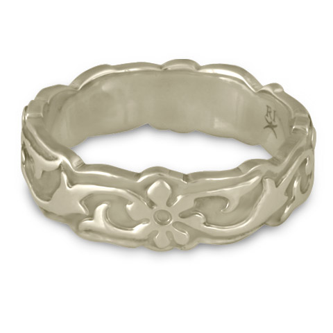 Borderless Persephone Wedding Ring in 18K White Gold