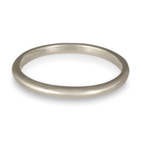 Classic Comfort Fit Wedding Ring 2mm in 14K White Gold