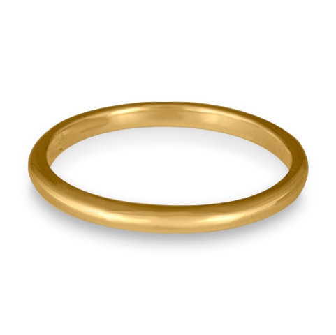 Classic Comfort Fit Wedding Ring 2mm in 14K Yellow Gold