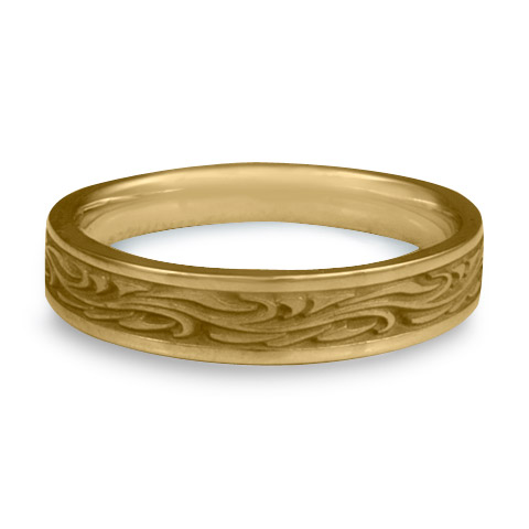 Extra Narrow Starry Night Wedding Ring in 18K White Gold