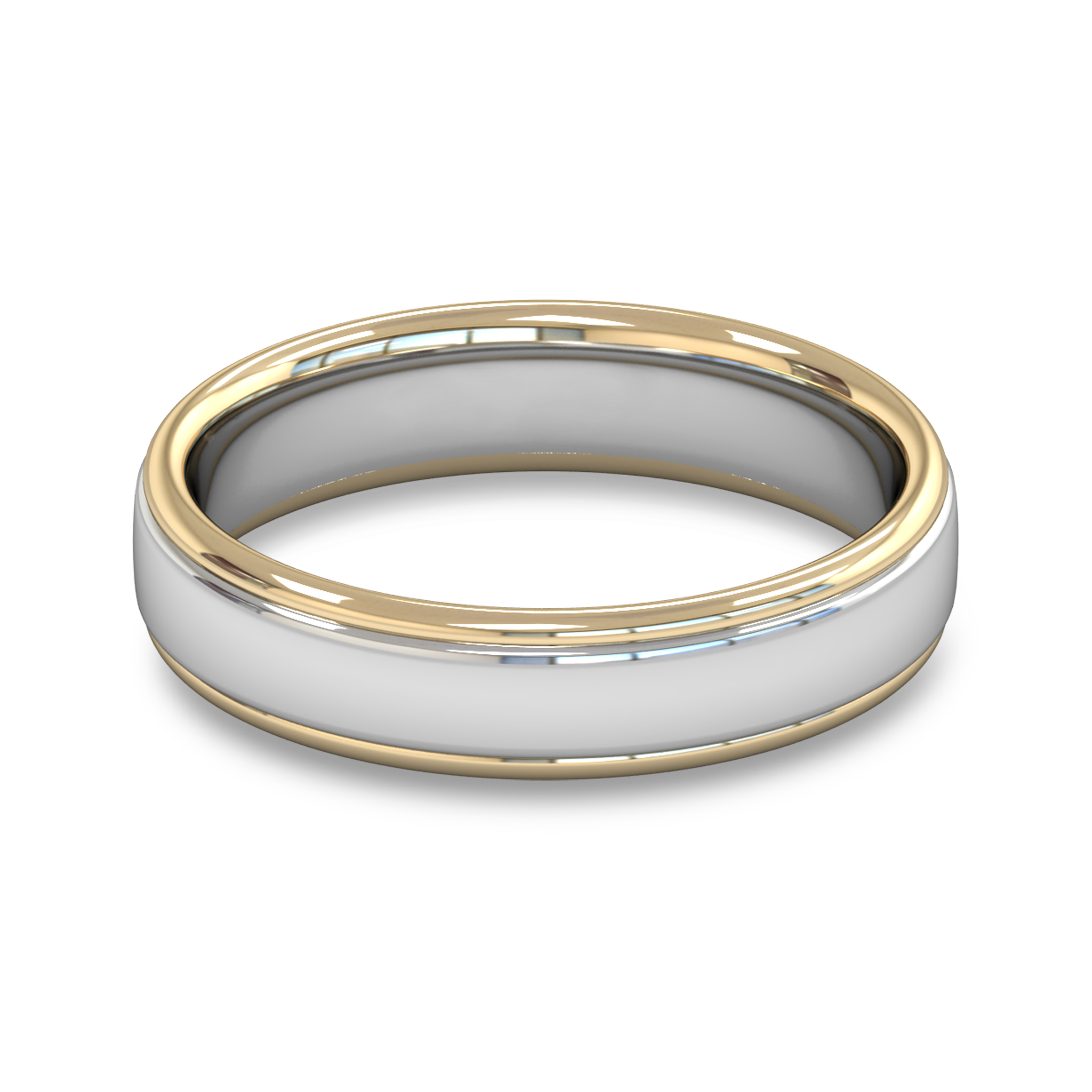 Fairtrade Gold Two Color Classic Wedding Ring in