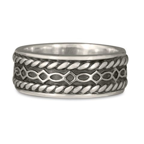 Felicity Twist Wedding Ring in Sterling Silver