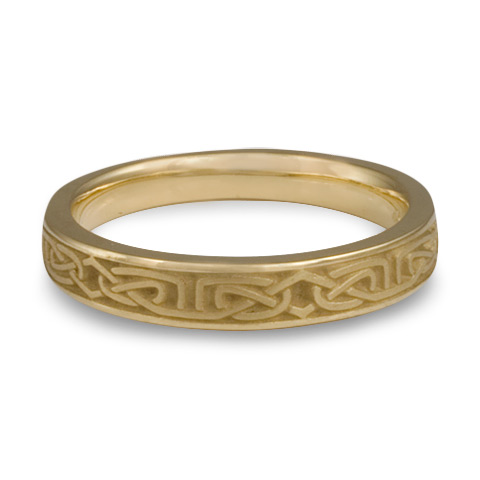 Labyrinth Wedding Ring in 14K Yellow Gold