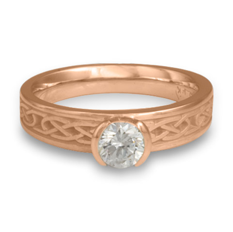 Love Knot Engagement Ring in 18K Rose Gold
