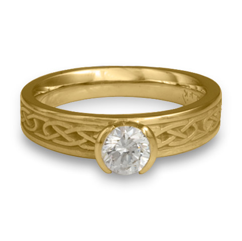 Love Knot Engagement Ring in 18K Yellow Gold