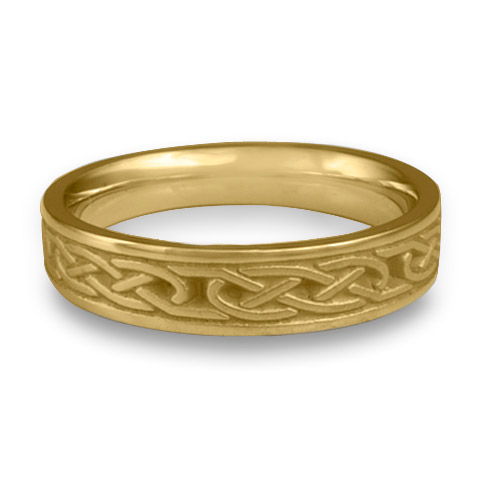 Love Knot Wedding Ring in 18K Yellow Gold