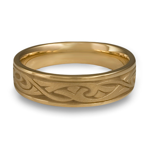 Narrow Papyrus Wedding Ring in 14K Yellow Gold