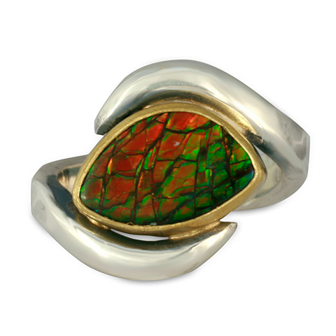 One-of-a-Kind Ammolite Ring in