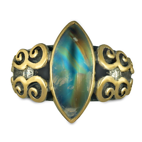 One-of-a-Kind Moonstone Cascade Ring in
