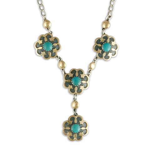 Poppy Necklace in Turquoise