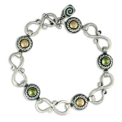 Seville Bracelet with Gems in Peridot