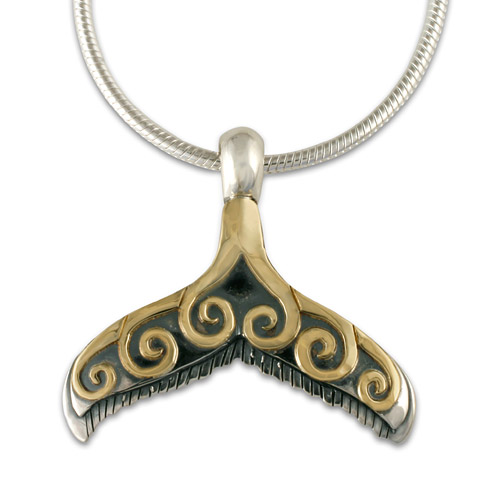 Whale Tail Pendant in