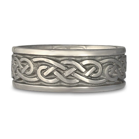 Wide Infinity Wedding Ring in Stainless Steel