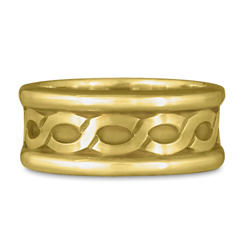 Wide Rope Ring in 14K Yellow Gold