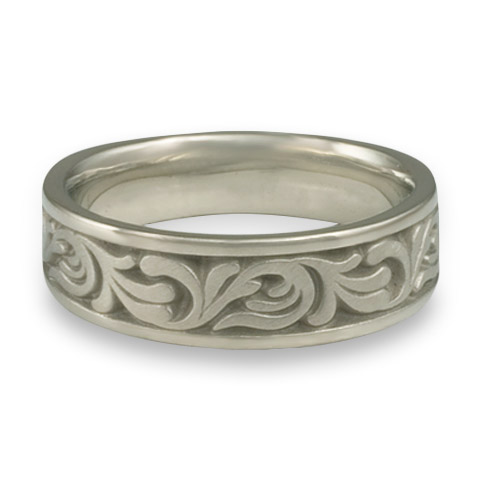 Wide Tradewinds Wedding Ring in Platinum