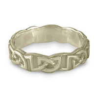Borderless Heart Wedding Ring in 18K White Gold