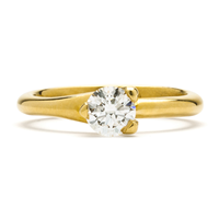 Eudaimonia Tri Engagement Ring in Diamond