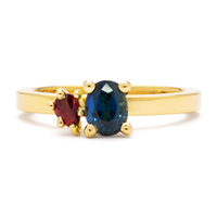 Two Sisters Ring in 14K Yellow Gold