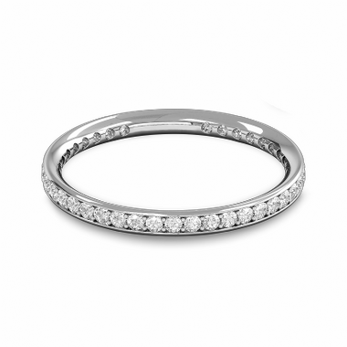 Fairtrade Gold Diamond Full Eternity Ring  in 18K White Gold