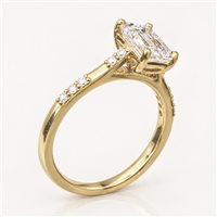 Interlude Engagement Ring in 14K Yellow Gold