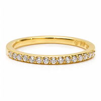 Interlude Half Eternity Band in 14K Yellow Gold