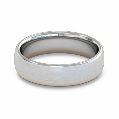 Classic Fairtrade Gold Two Tone Men s Wedding Ring in Two Tone