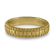 Narrow Solaris Wedding Ring in 14K Yellow Gold