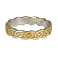 Borderless Petra Wedding Ring in Two Tone