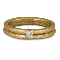 Playa Bridal Ring Set in 14K Yellow Gold