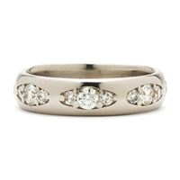 Twenty One Wedding Ring in 14K White Gold