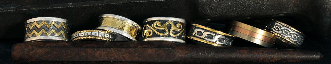 Mens Two Tone Wedding Rings