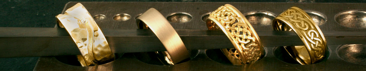 Gold Wedding Bands for Men