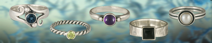 silver rings for women