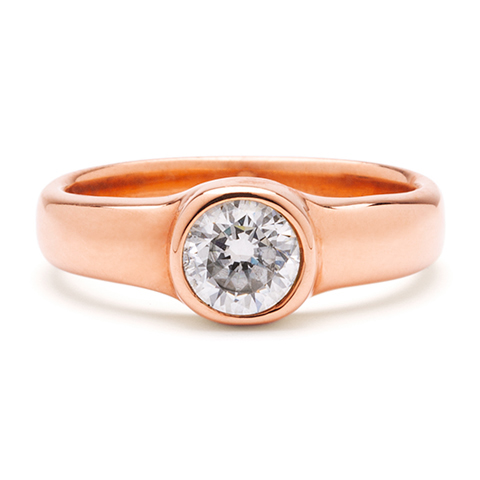 Aces Engagement Ring in 14K Rose Gold