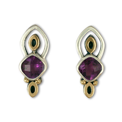 Aladdin Earrings in Amethyst