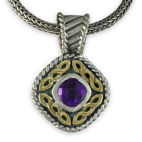 Athena Pendant in Amethyst