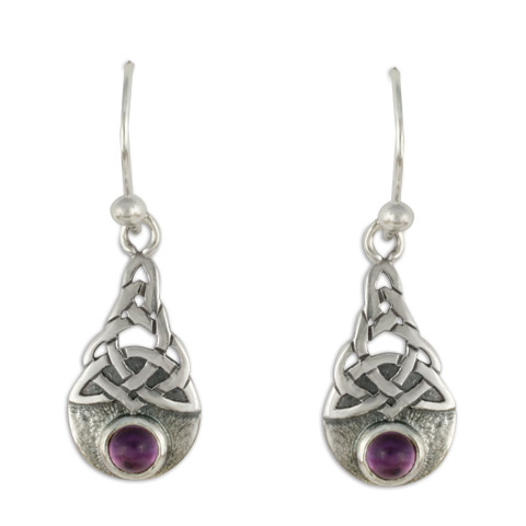 Blue Moon Earrings in Amethyst