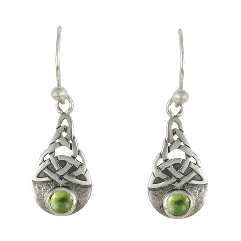 Blue Moon Earrings in Peridot