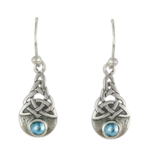 Blue Moon Earrings in Swiss Blue Topaz