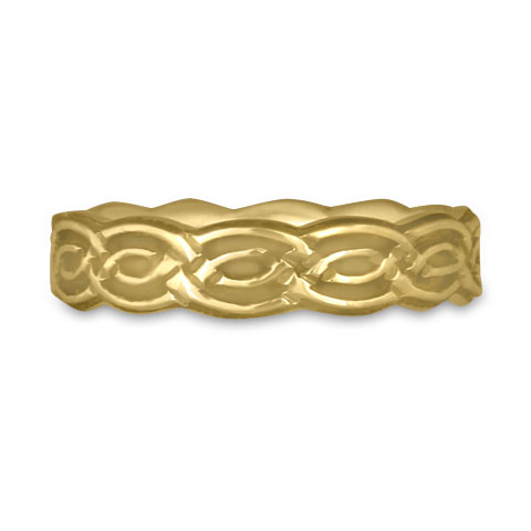 Borderless Laura Wedding Ring in 14K Yellow Gold
