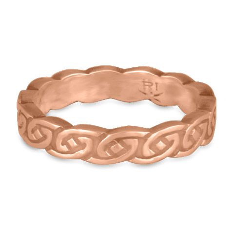 Borderless Petra Wedding Ring in 14K Rose Gold