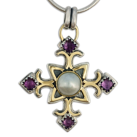 Byzantium Pendant in  Amethyst