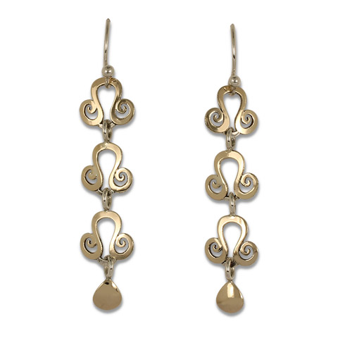 Cascading Tear Earrings in