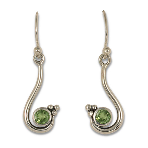 Celada Earrings with Gem in Peridot