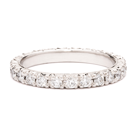 Classic Eternity Band in 14K White Gold