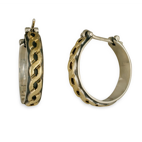 Classic Rope Hoop Earrings in