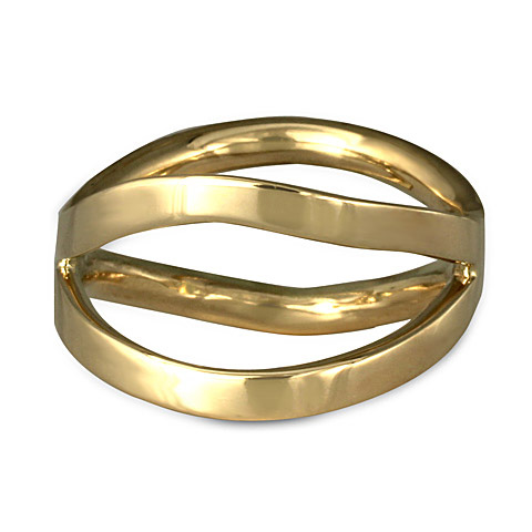 Criss Cross Orbit Ring in