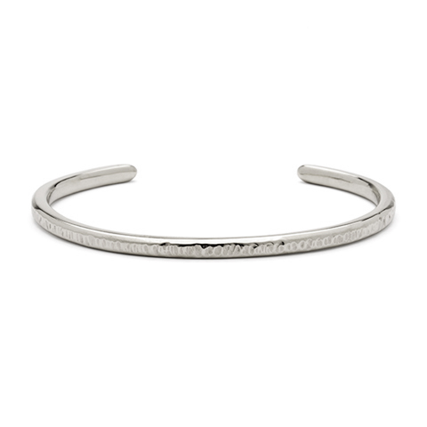 Cuff Bangle Bracelet in 14K White Gold